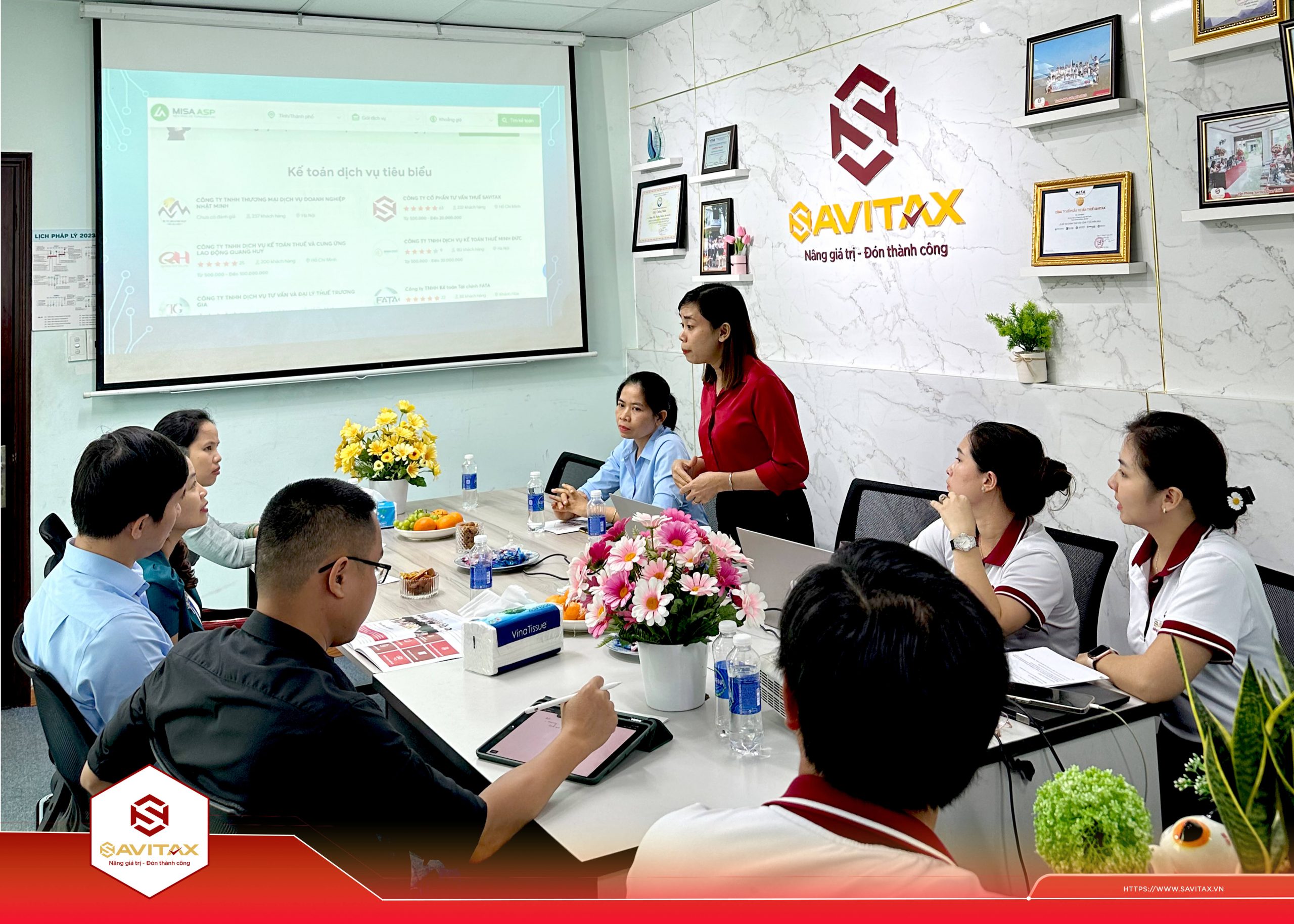 Bà Lê Ái Nhi trình bày chương trình đào tạo từ SAVITAX