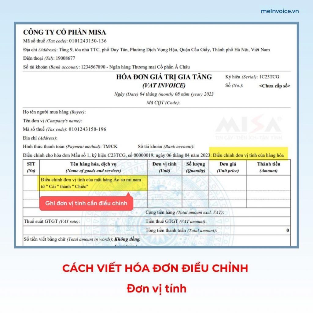 Điều Chỉnh đơn Vị Tính Của Hàng Hóa