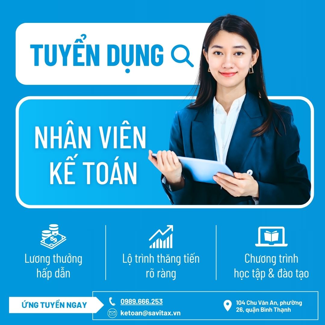 Savitax tuyển dụng nhân viên kế toán