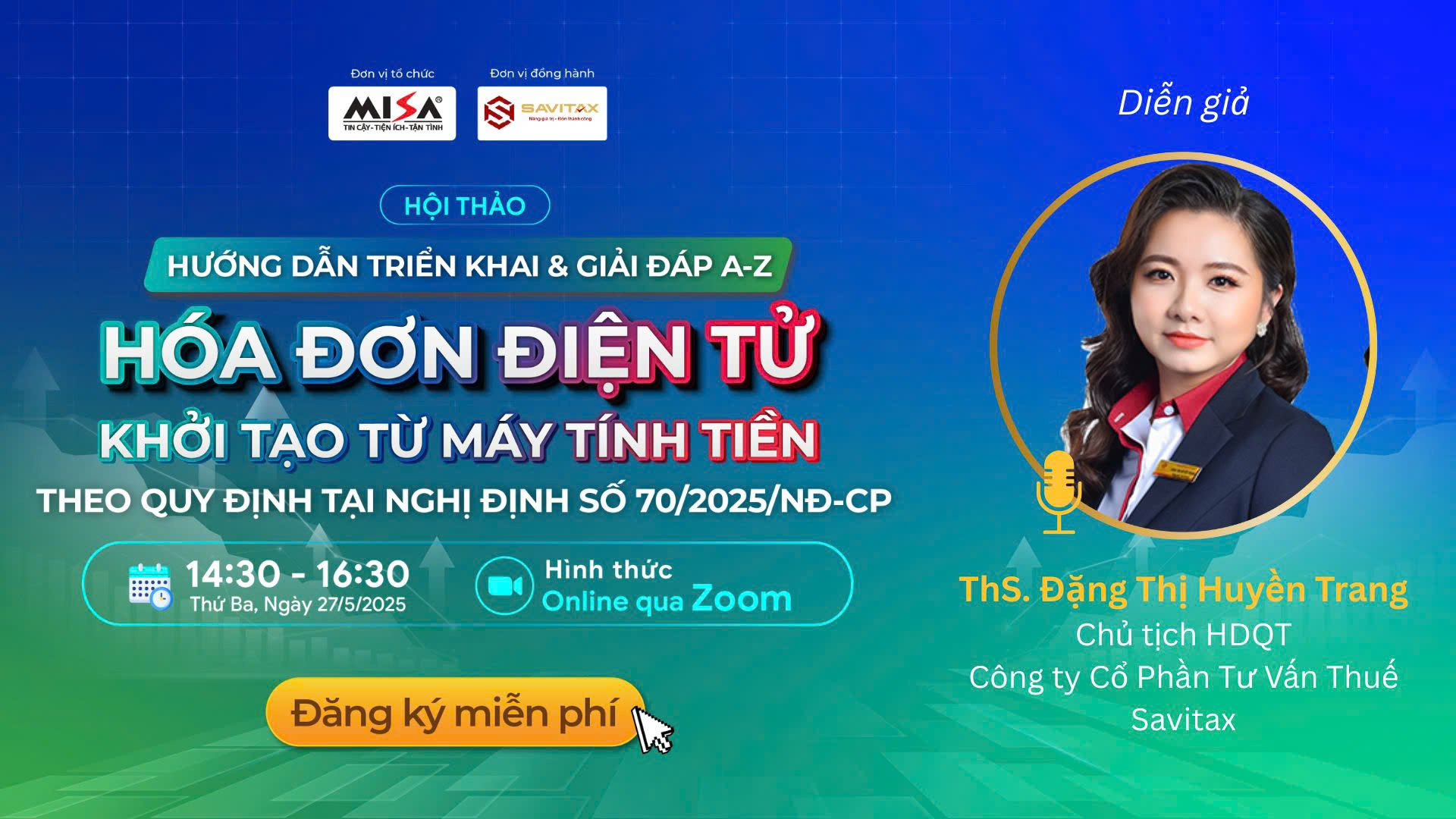 Hội Thảo Hóa Đơn Điện Tử Máy Tính Tiền Nghị Định 702025