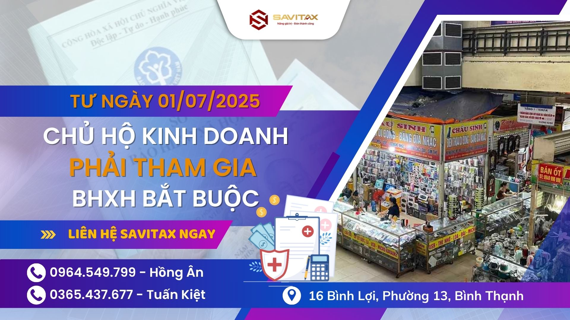 Từ ngày 01/7/2025, Luật BHXH 2024 có hiệu lực sẽ mang đến thay đổi lớn: Chủ hộ kinh doanh có đăng ký kinh doanh sẽ chính thức tham gia BHXH BẮT BUỘC!