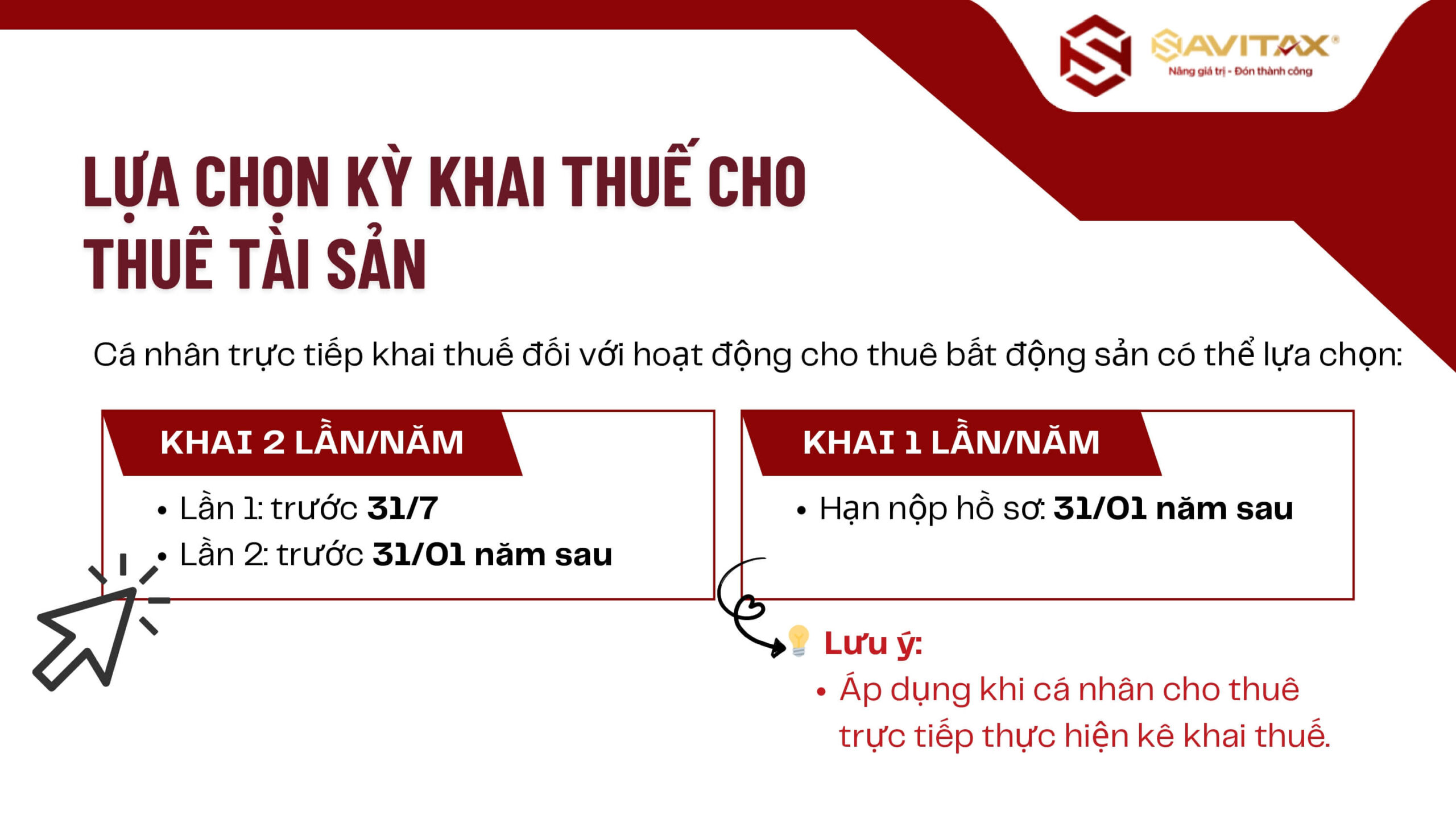 Thời hạn kê khai thuế cho thuê tài sản