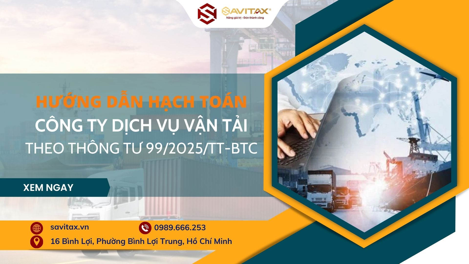 Hướng Dẫn Hạch Toán Công Ty Dịch Vụ Vận Tải Theo Thông Tư 99 2025 Tt Btc