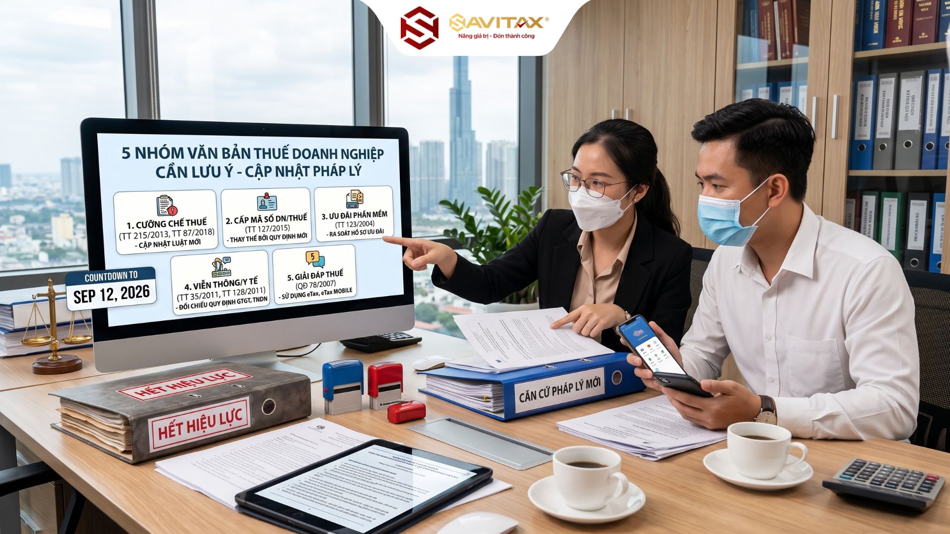 5 Nhóm Văn Bản Pháp Luật Về Thuế Và Kế Toán đã Hết Hoặc Sắp Hết Hiệu Lực Mà Doanh Nghiệp Và Kế Toán Cần đặc Biệt Lưu ý để Cập Nhật Căn Cứ Pháp Lý Mới